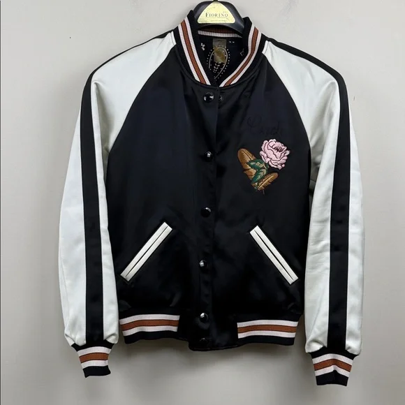 COACH embroidered Reversible Varsity Jacket NWOT XS - Picture 2 of 14